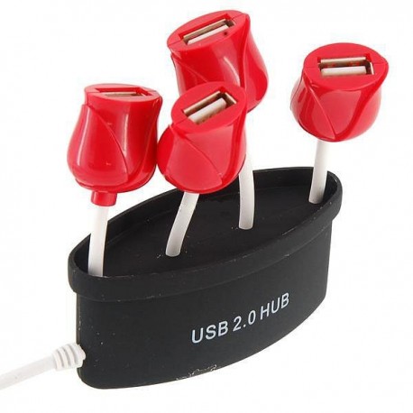 4-портовый USB 2.0 хаб тюльпан фото 1 — Shutka