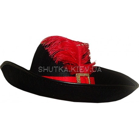 Шляпа мушкетера с пером фото 1 — Shutka