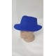 Шляпа мужская флок (синяя)